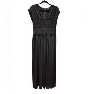 Peruvian Connection Elegant Black Maxi Dress size M